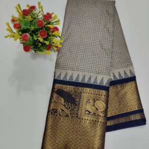 Semi Gadwal Kadiyal Checks Saree